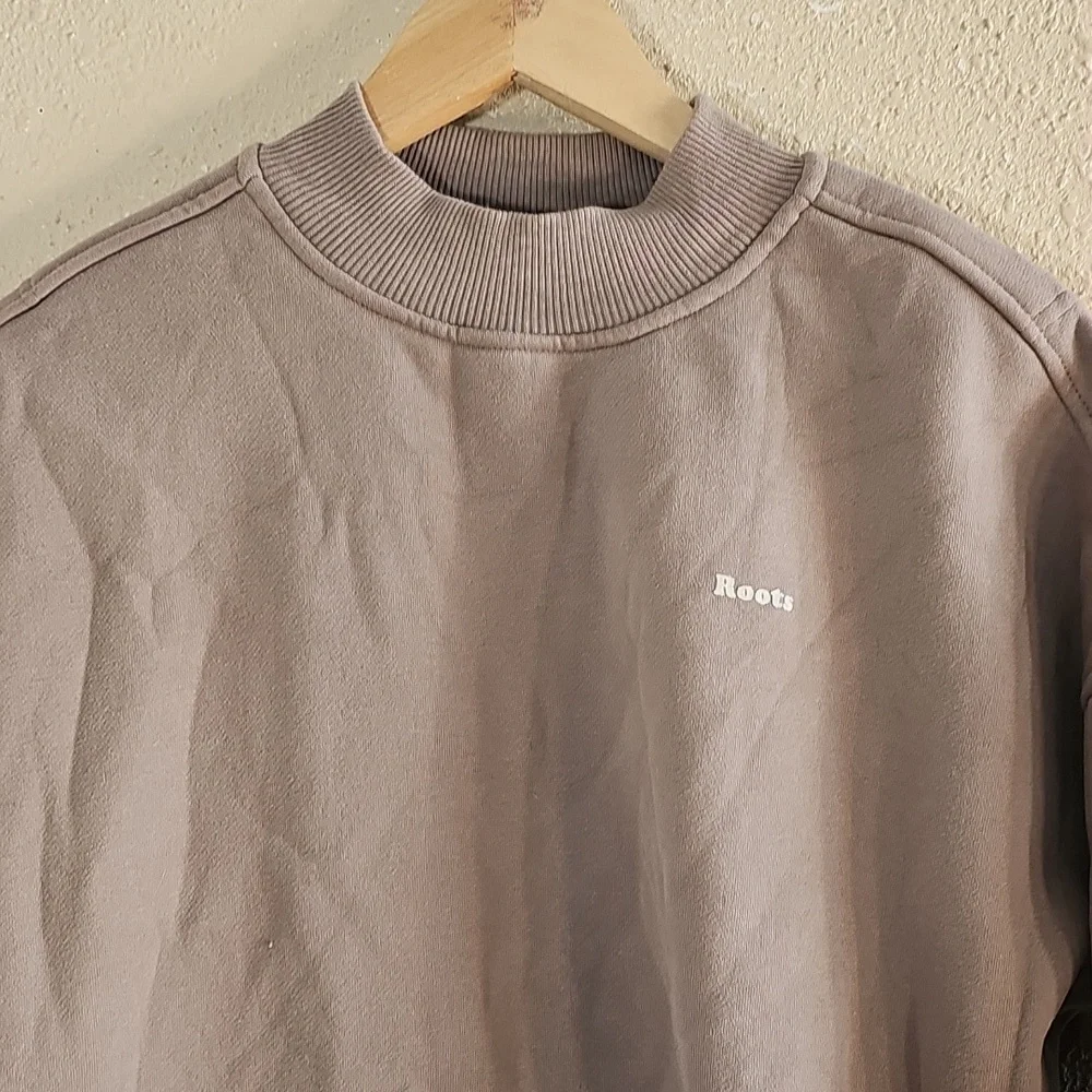 Roots Hettie's Cloud Mock Neck Sweatshirt. - Picture 2 of 7